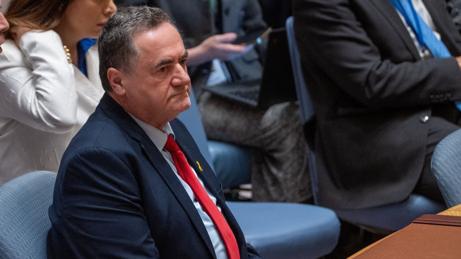 Israel Katz, Foreign Minister to the United Nations attends a meeting of the United Nations Security Council on the conflict between Israel and Hamas, at U.N. headquarters in New York, U.S., March 11, 2024. REUTERS/David 'Dee' Delgado/ File Photo